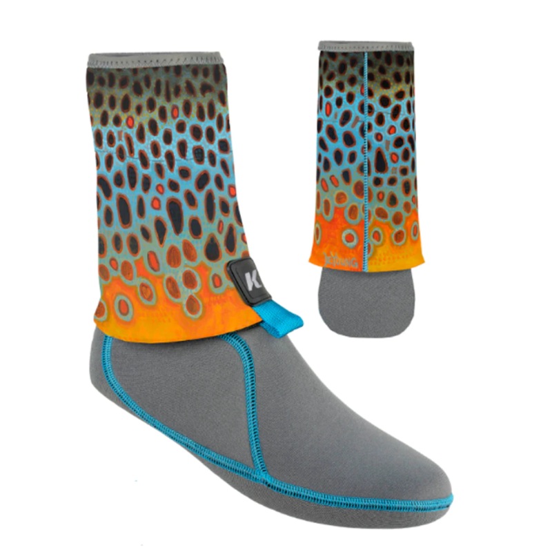 Korkers I-Drain Neoprene Guard Sock 3.5mm - DeYoung Brown Flank