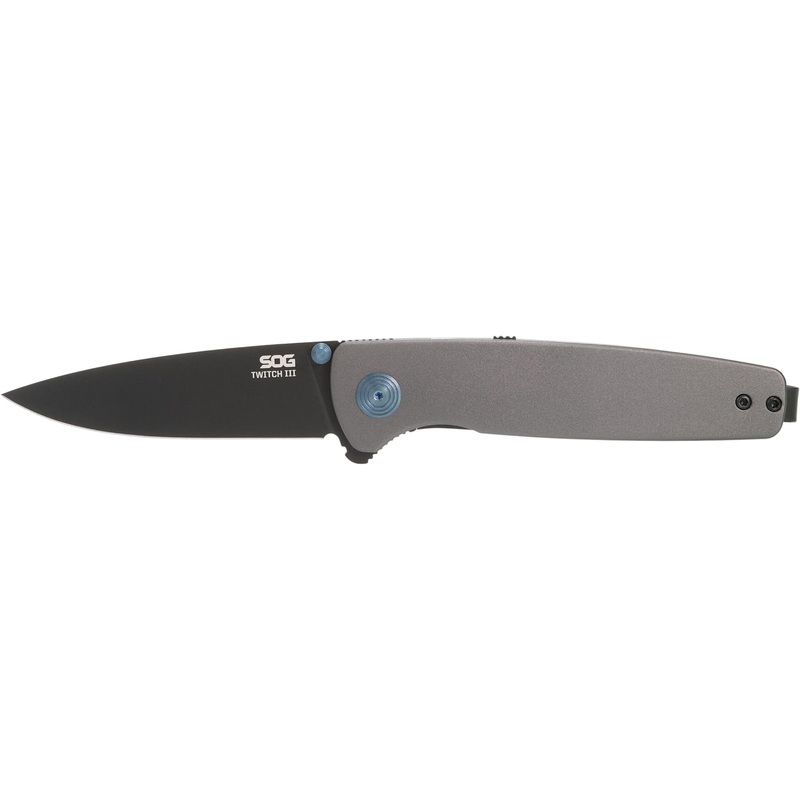 SOG SOG-11-15-03-43 Twitch III Folding Knife, 3.1" Blade, Black