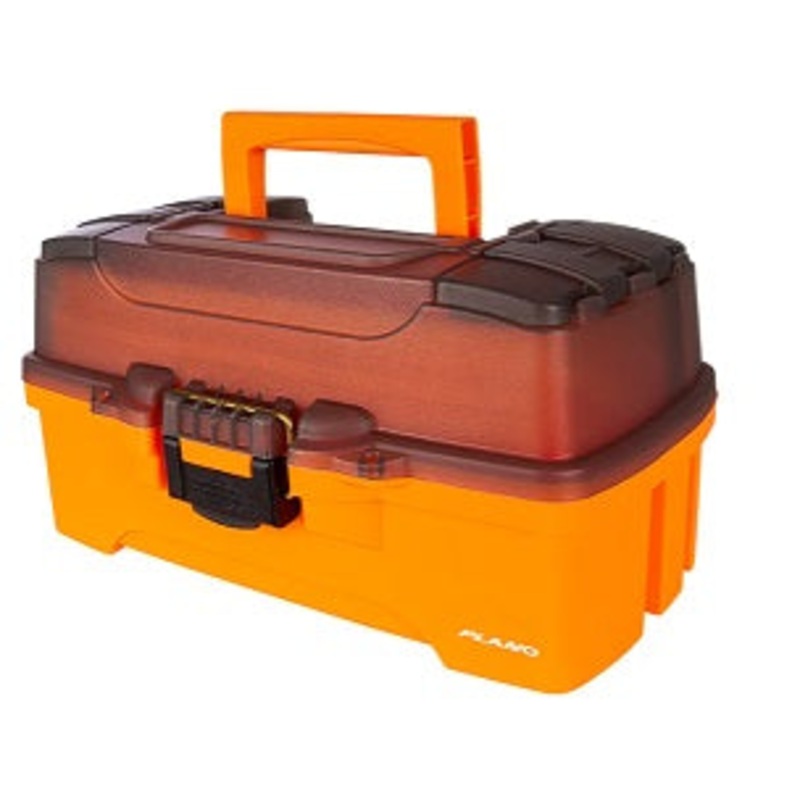 Plano 1-Tray Tackle Box Bright Trans Smoke/Orange