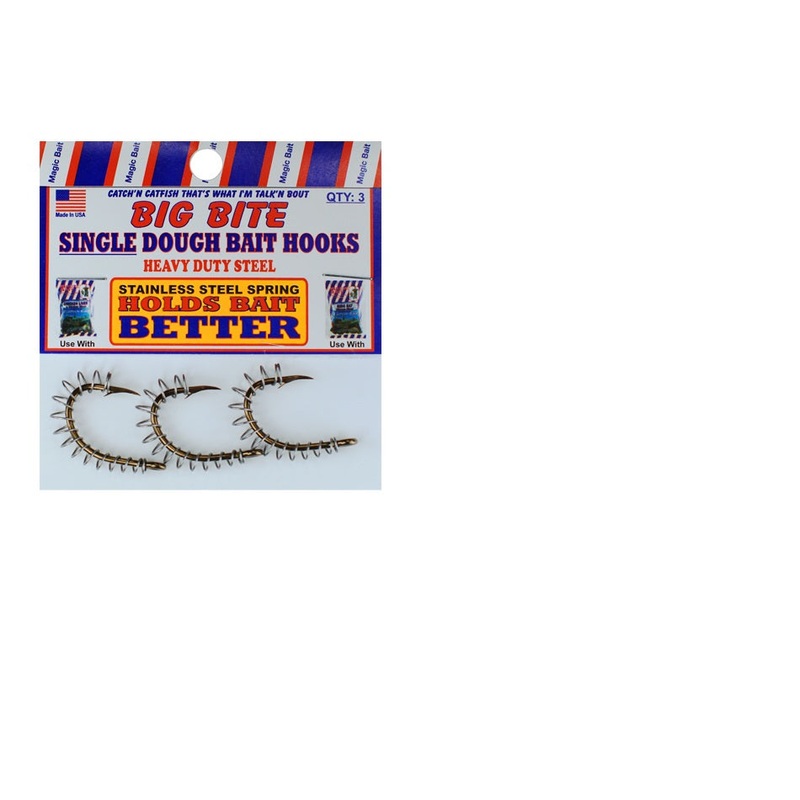 Magic Bait Single Spring Dough Bait Hook 4ct