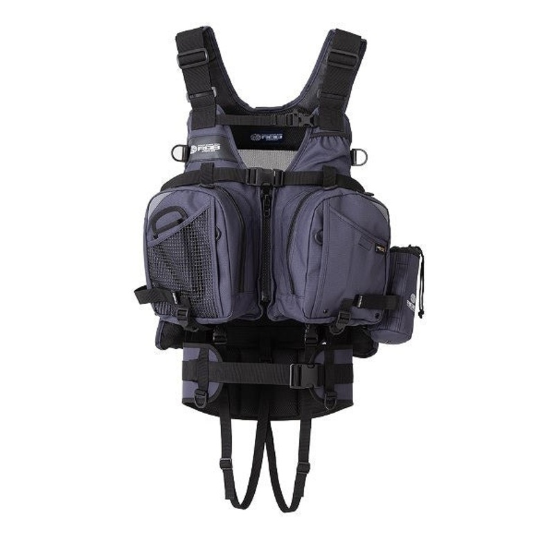 Soshin Life Jacket 7716 RBB Wading Vest 24 Limited Charcoal