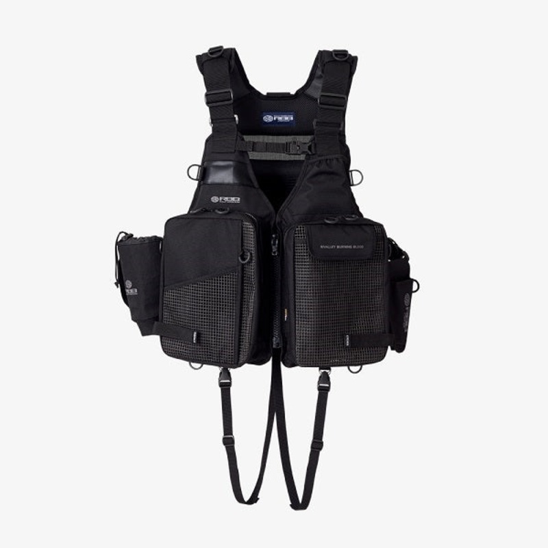 Soshin Life Jacket 7717 RBB Big Bait Game Vest Full Black Free