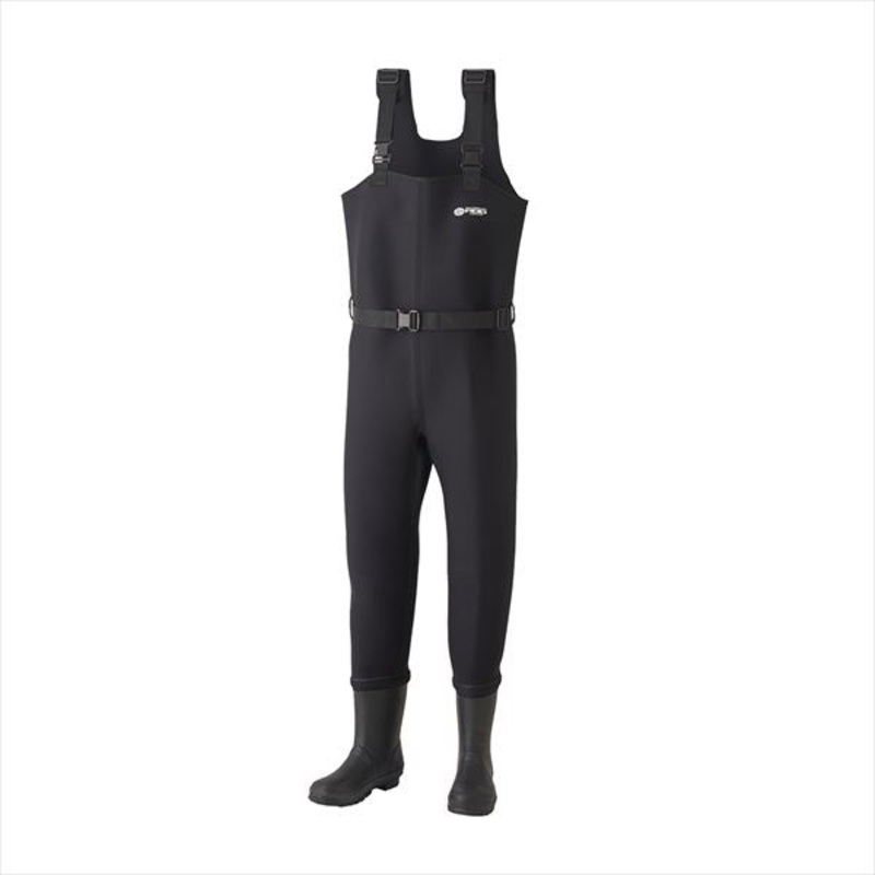 Soshin Wader 7690 RBB Chloroprene Radial Wader II Black: LL