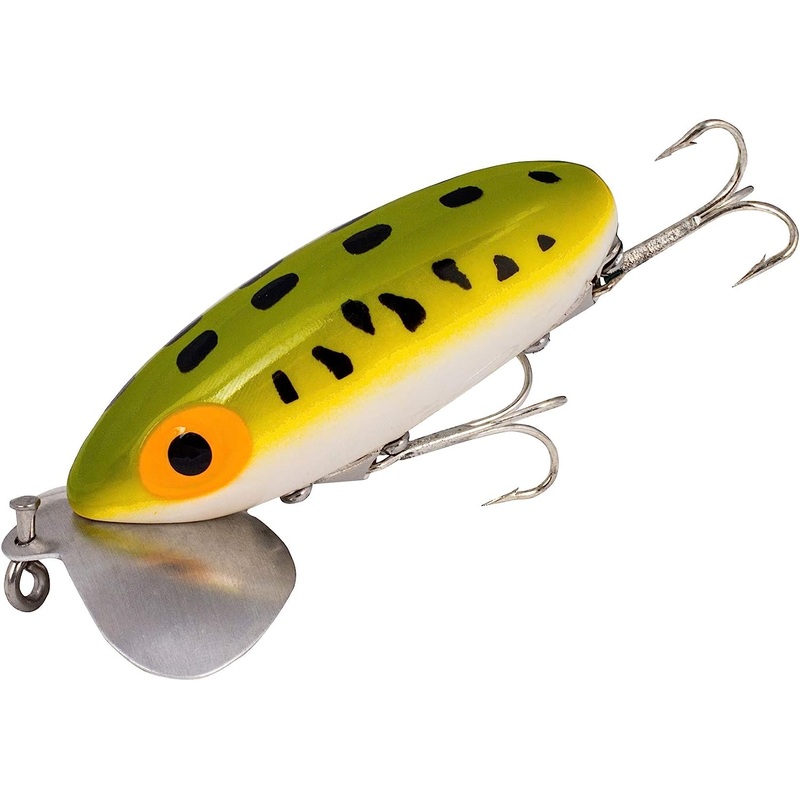 Arbogast Jitterbug Jointed Frog White Belly 3.5", 5/8 oz