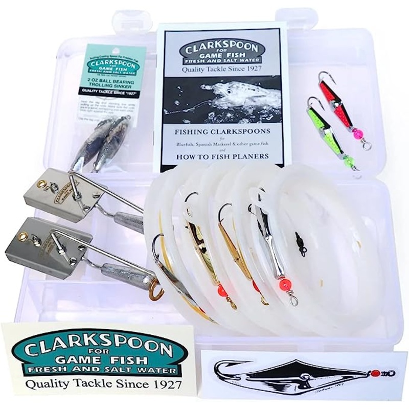 Clarkspoon Starter Kit - 4 Rigged Spoons, 2 Flash Spoons, 2