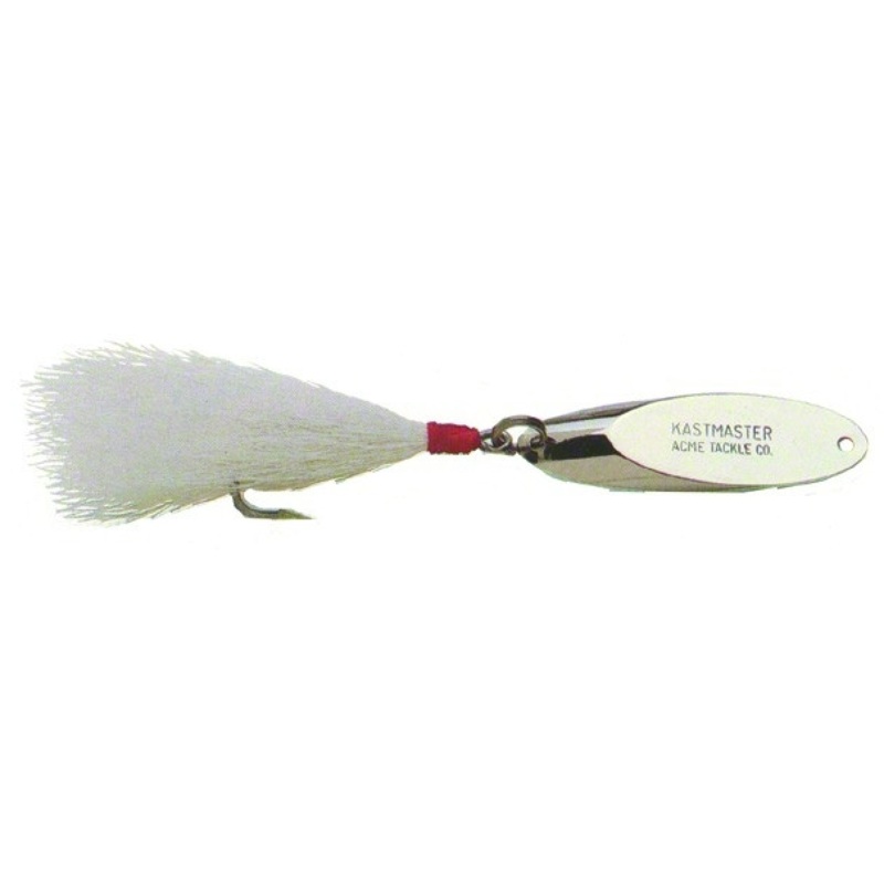 Acme Kastmaster Bucktail 1/8 oz Chrome w/ White Teaser