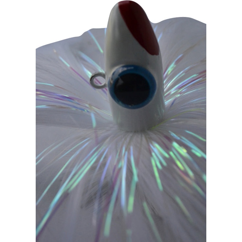 Blue Water Candy Spire Parachute Lure, 6oz, White