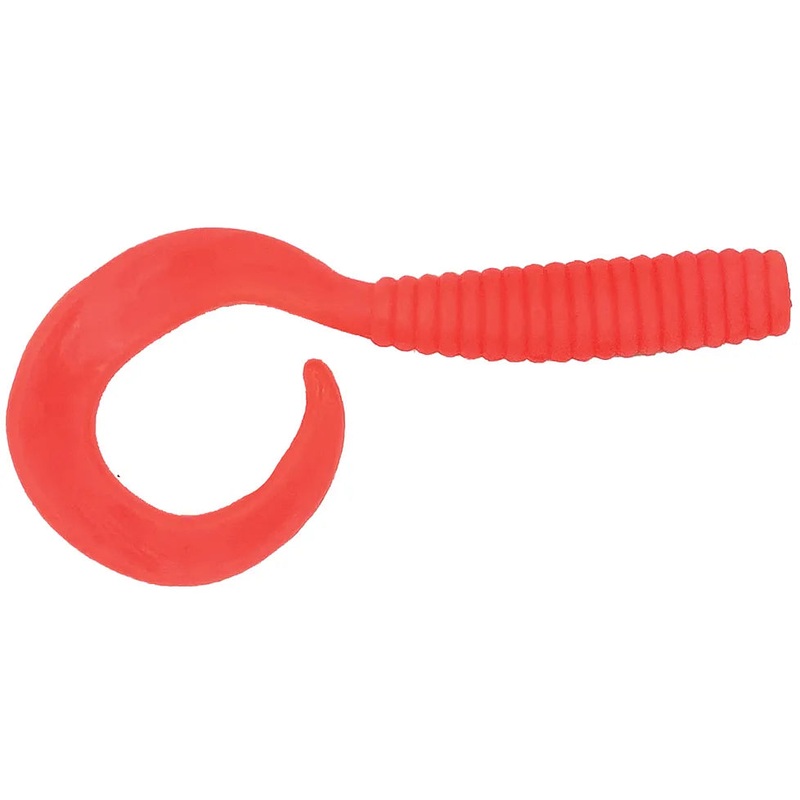 Fishbites 6" Curly tail grub-Cheapshot (orange)