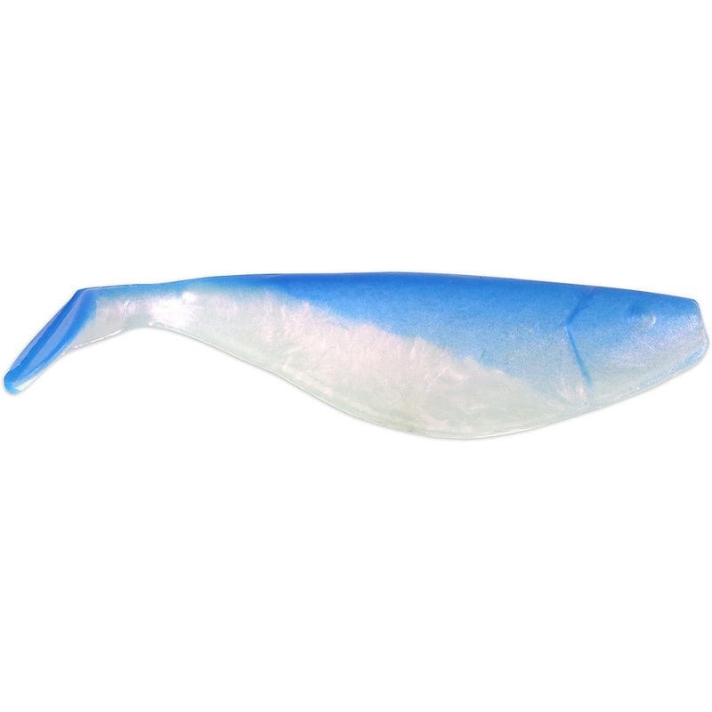 GOT-CHA Shad Body Fishing Lure, 9", 25pk, White Pearl/Blue Back