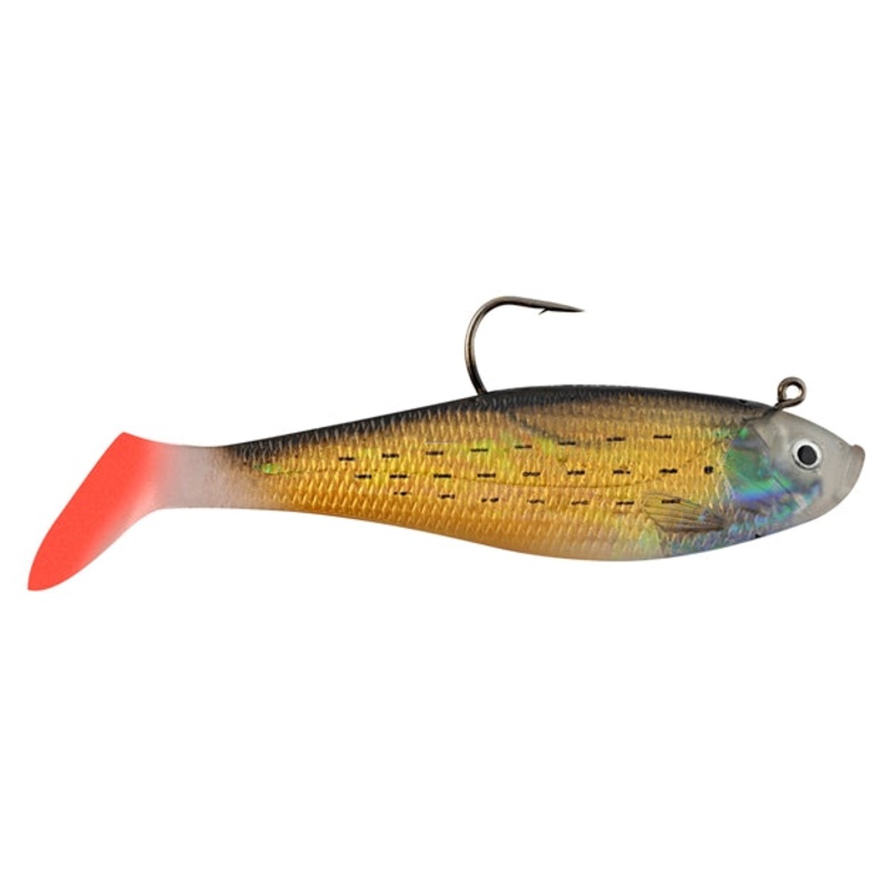 Hurricane Swim Shad 4" Gold Mullet/Red Tail