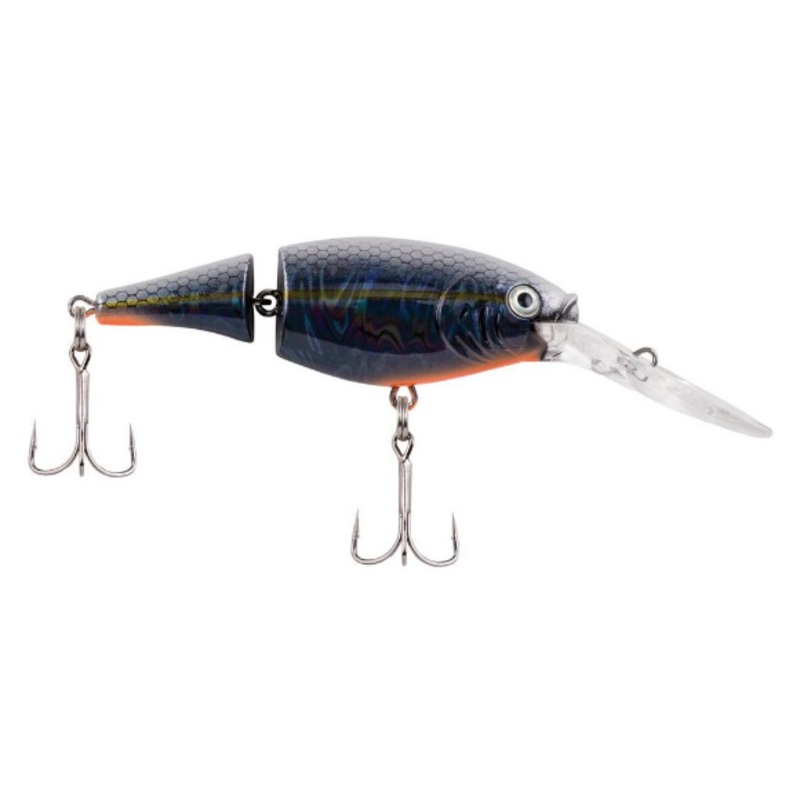 Berkley Flicker Shad Jointed, 2", Slick Black Pearl