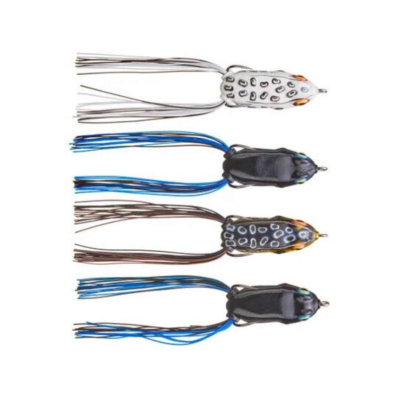 Booyah BPK4BYPC2-1 Junior Pad Crasher Eco System 2in 1/4oz Frog Shape Lures Set
