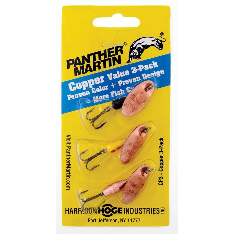 Panther Martin CP3 Spinner Kit, 1/8 oz, Copper, 3/Pack