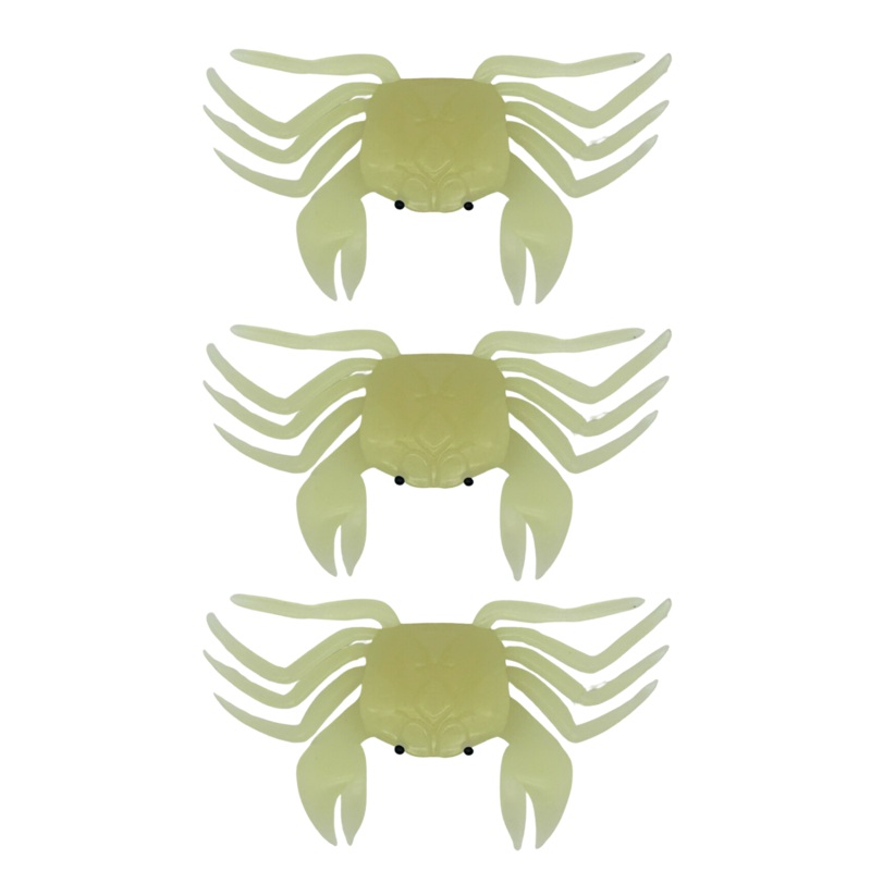 Run Off Lures Black Fish Candy Crab - Glow White