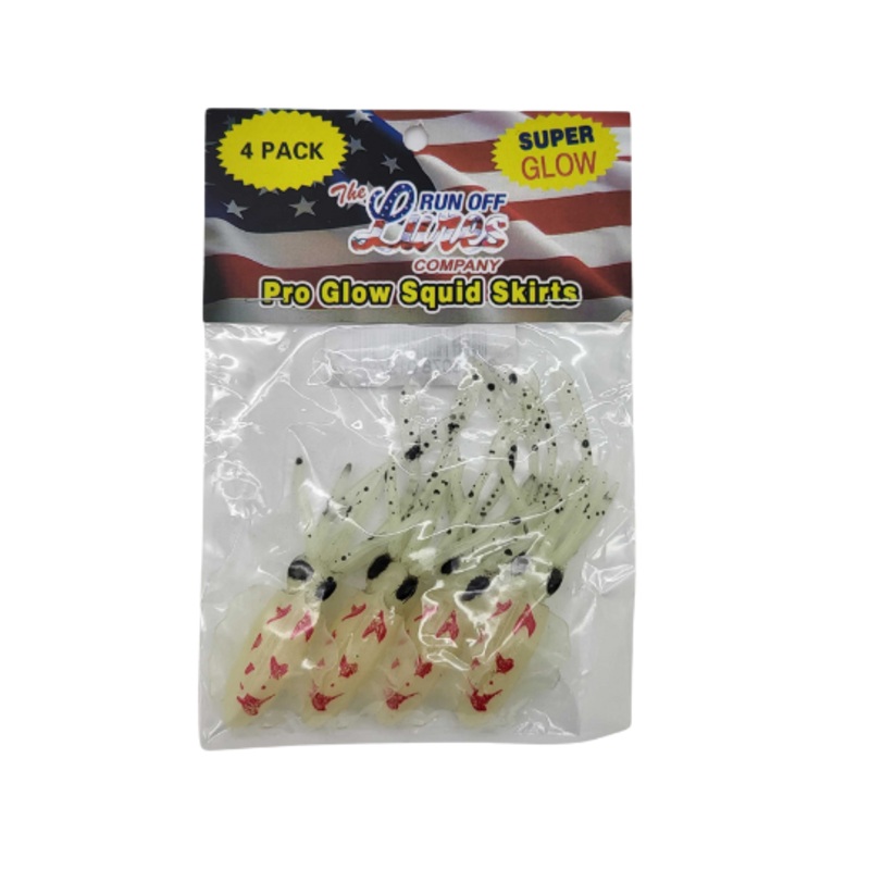 Run Off Lures Pro Glow Squid Skirts