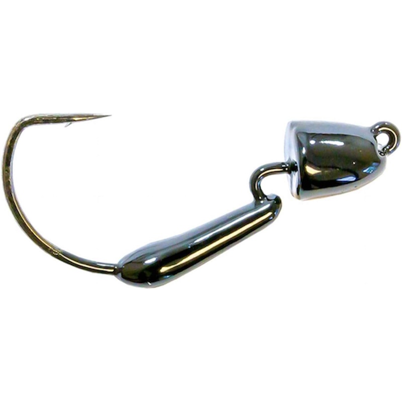 Z-Man Finesse Bulletz Jighead, 1/10oz, 3pk, Black