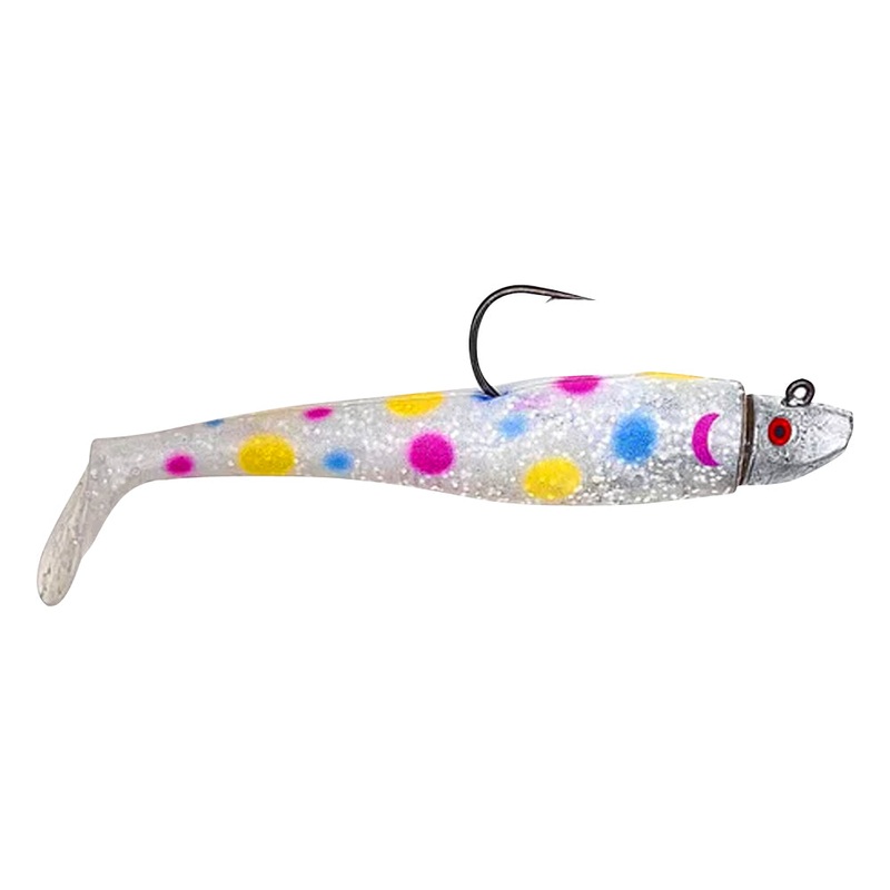 Al Gag's Lures Whip-It Fish Rigged, (1 Head/2 Tails), Wonder Bread