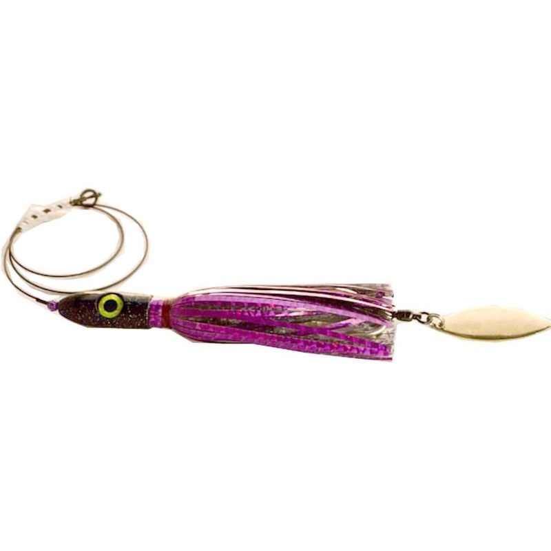 Blue Water Candy Jag-A-Hoo Fishing Rig, 8 oz, Red/Black - Cable
