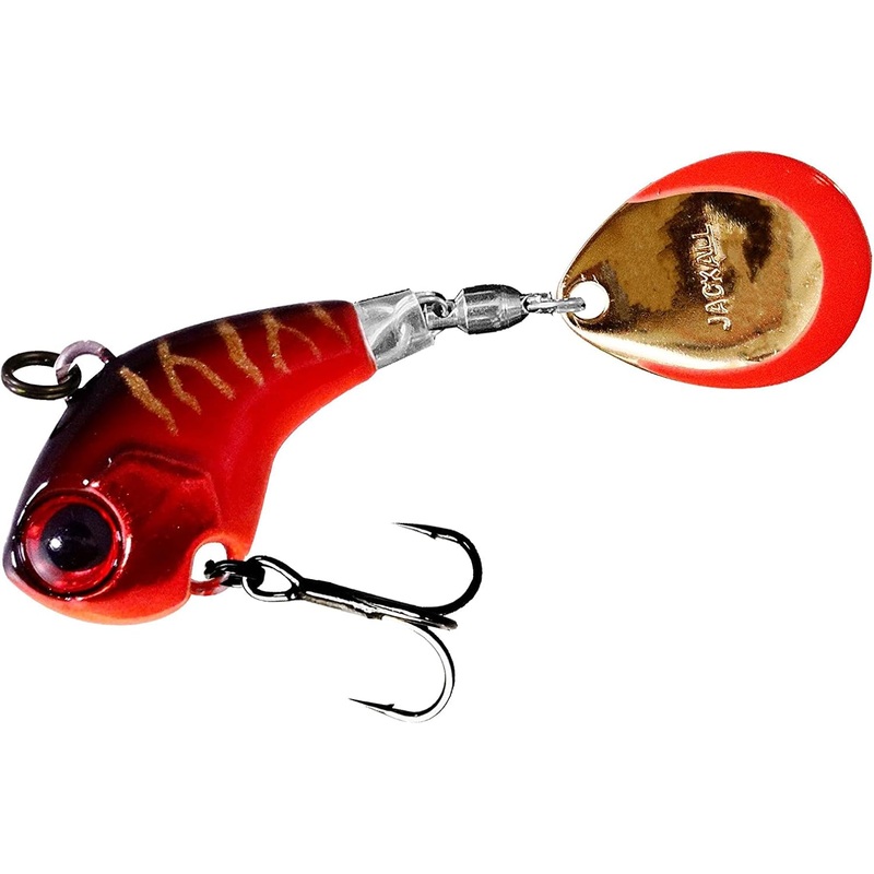 Jackall Deracoup Tail Spin Jig 1oz HL Red Tiger