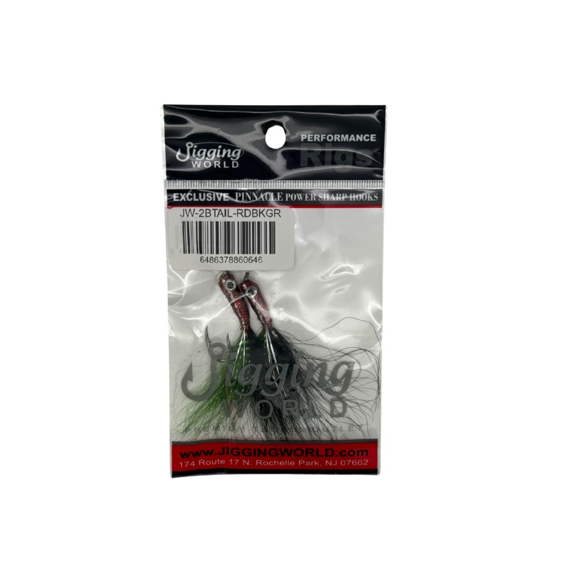 Jigging World Epoxy Bucktail Teaser (2pk, Assorted Colors)