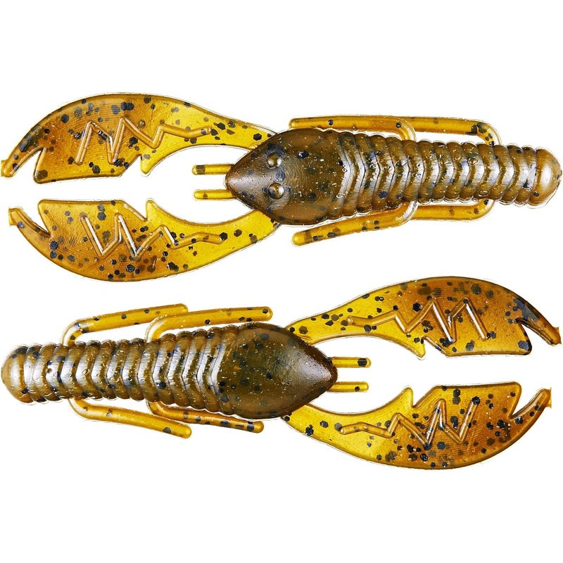 NetBait Baby Paca Craw Green Pumpkin 3 3/4" w/ BaitFuel, 9 Pack