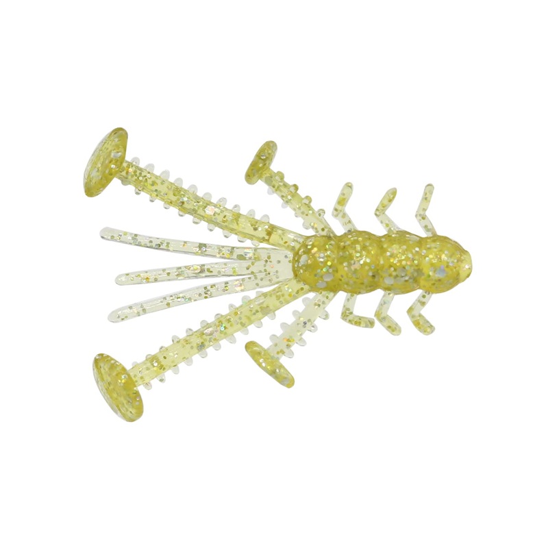 Eurotackle Micro Finesse Crazy Critter, 1.1", Gold, 8/pack