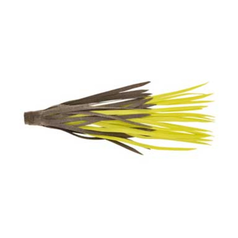 H&H Rubber Skirts Large 3ct Black/Chartreuse