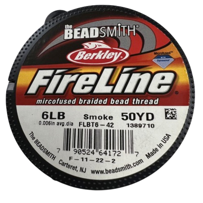 Berkley 6lb Beadsmith Fireline Smoke 50 Yards Beading Thread