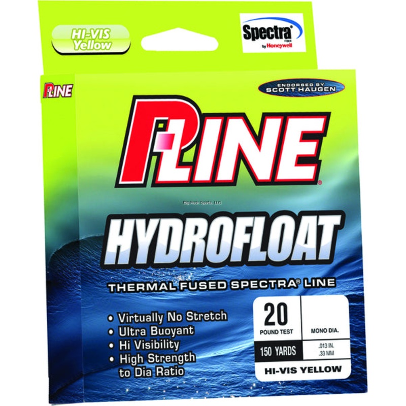 P-Line Hydrofloat Spectra Braided Line, Yellow, 20lb 150yd