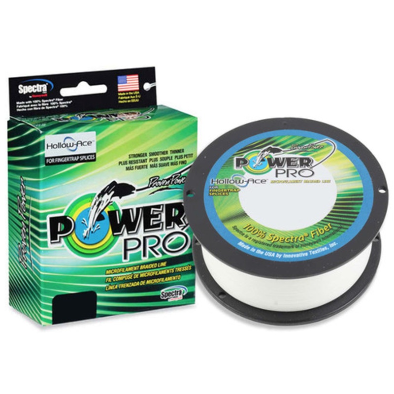 PowerPro Hollow Ace Fishing Line (80lb-130lb, 500yd, Blue, White, Yellow)