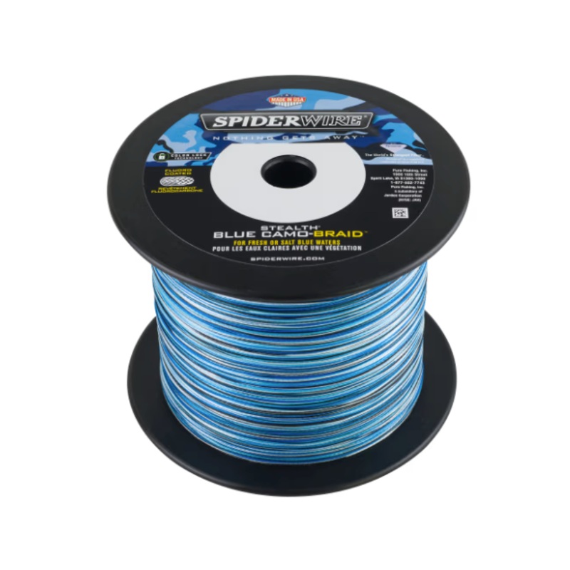 Spiderwire Stealth Blue Camo Braided Line 1500/3000 Yards