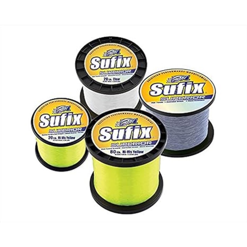 Sufix 647-560 Superior Monofilament Line 60lb 1825yd Clear 2.2lb Spool