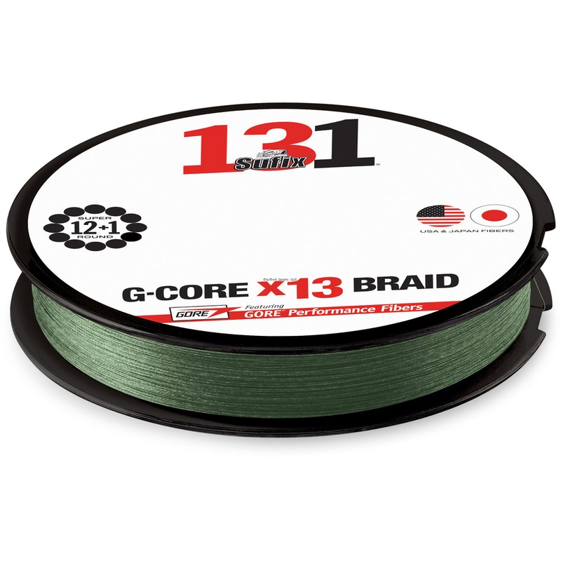 Sufix Braid Line, 30lb Test, 150yd, Low Vis Green