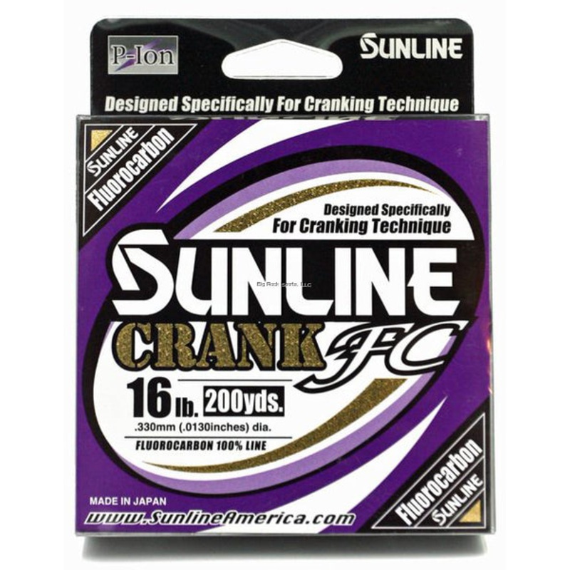 Sunline Crank FC 100% Fluorocarbon Line 16lb 660yd Clear P-Ion Technology