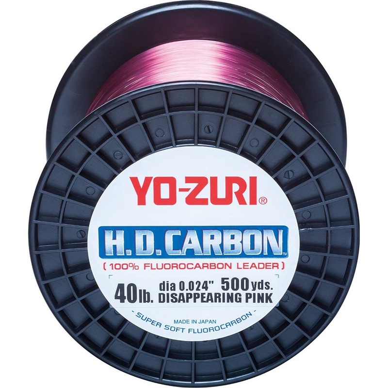 Yo-Zuri HD Carbon 500yd Fluorocarbon Leader Disappearing Pink