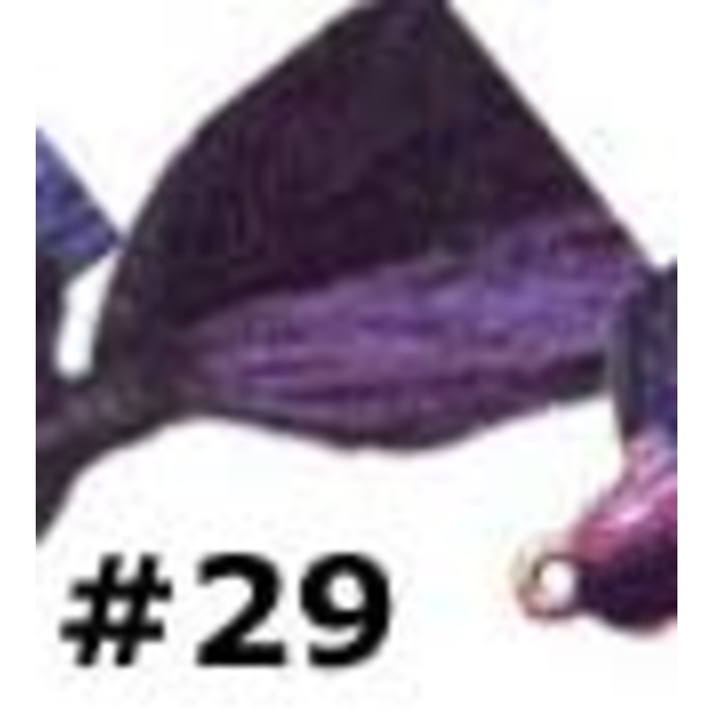 Arkie 1/4 Bucktail 6/cd Black/Purple