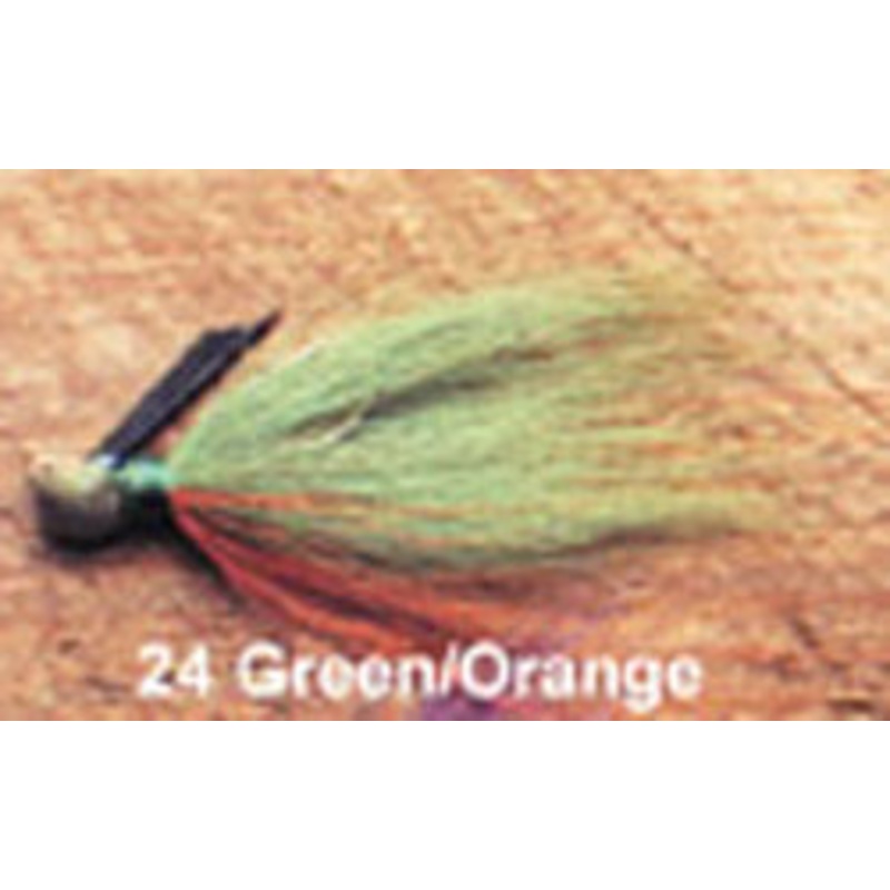 Arkie 1/4 Bucktail 6/cd Green/Orange