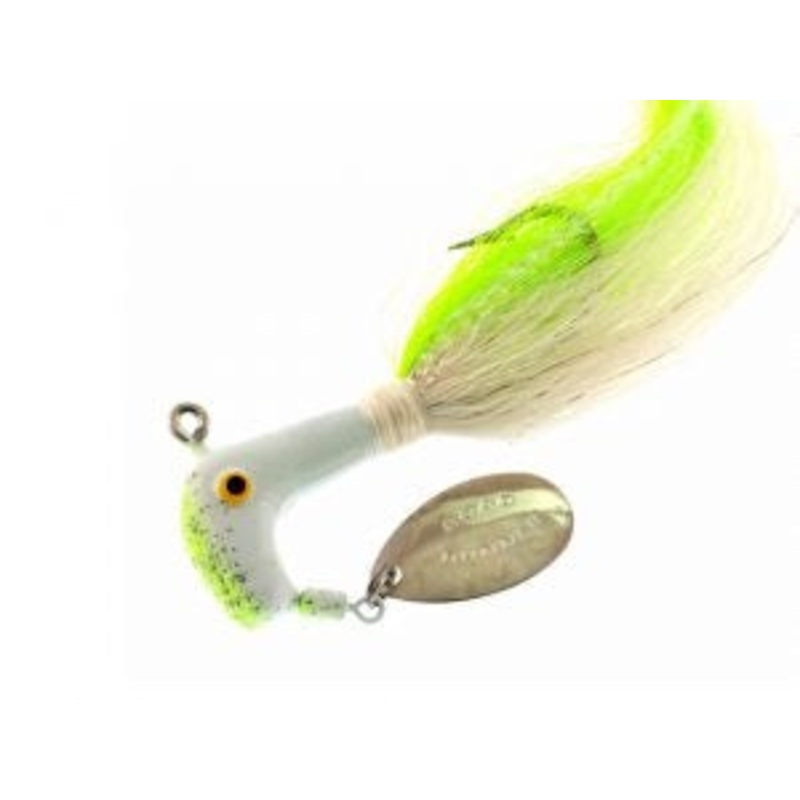 Blakemore Road Runner Bucktail 1/2oz 4/0 Chart/White/Chart-White
