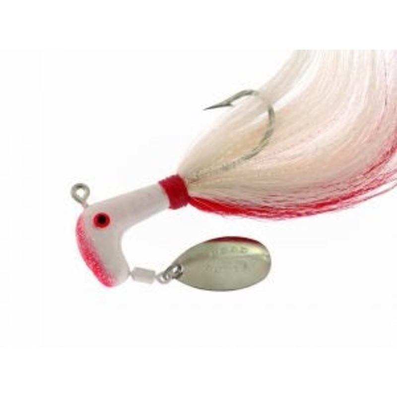 Blakemore Road Runner Bucktail 1/2oz 4/0 White/Red-White