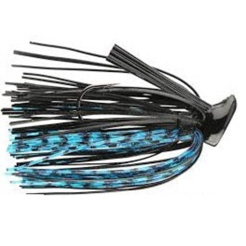 Buckeye Flat Top Finesse Jig 1/4oz Black/Blue