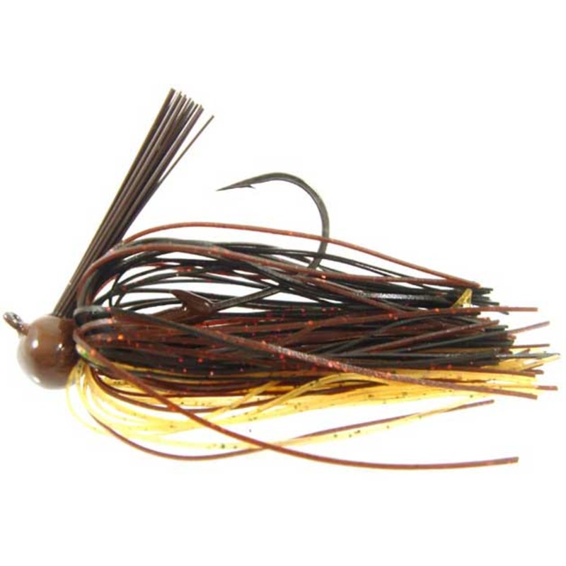 Strike King Football Jig 3/4oz Black/Brown/Amber