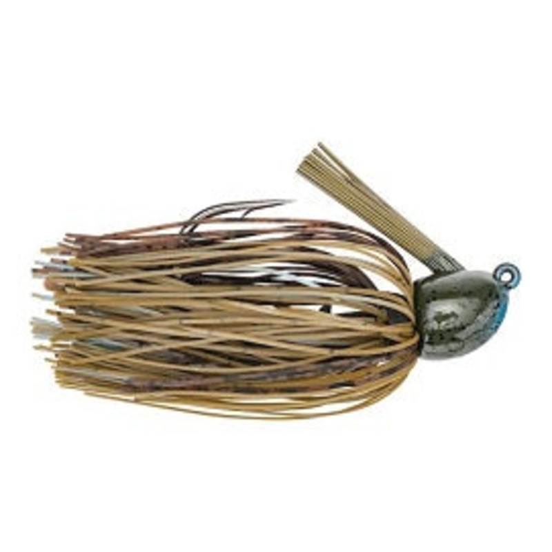 Strike King Hack Attack Fluro Jig 3/8oz Blue Craw