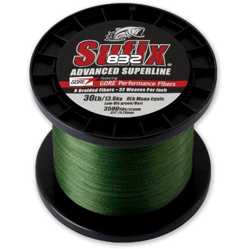 Sufix 832 Advanced Superline Braid 40lb 3500yd Lo-Vis
