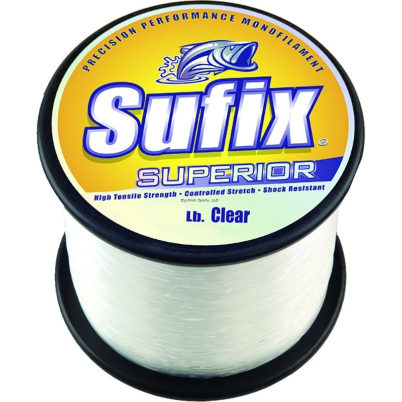 Sufix Superior Monofilament Fishing Line [20-80lb, 4.4lb Spool, Clear]