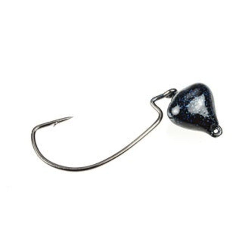 Strike King Mark Davis Jointed Structure Head 3/4oz 2ct Black/Blue