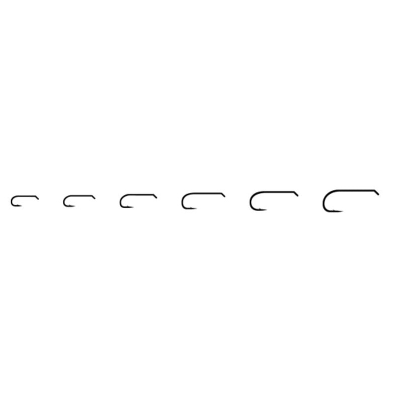 TMC 100B Dry Fly Hook, Black Nickel