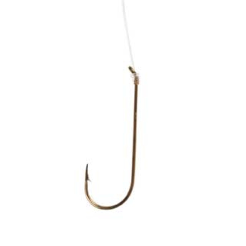 Eagle Claw Aberdeen Bronze Snelled Hook Size 1
