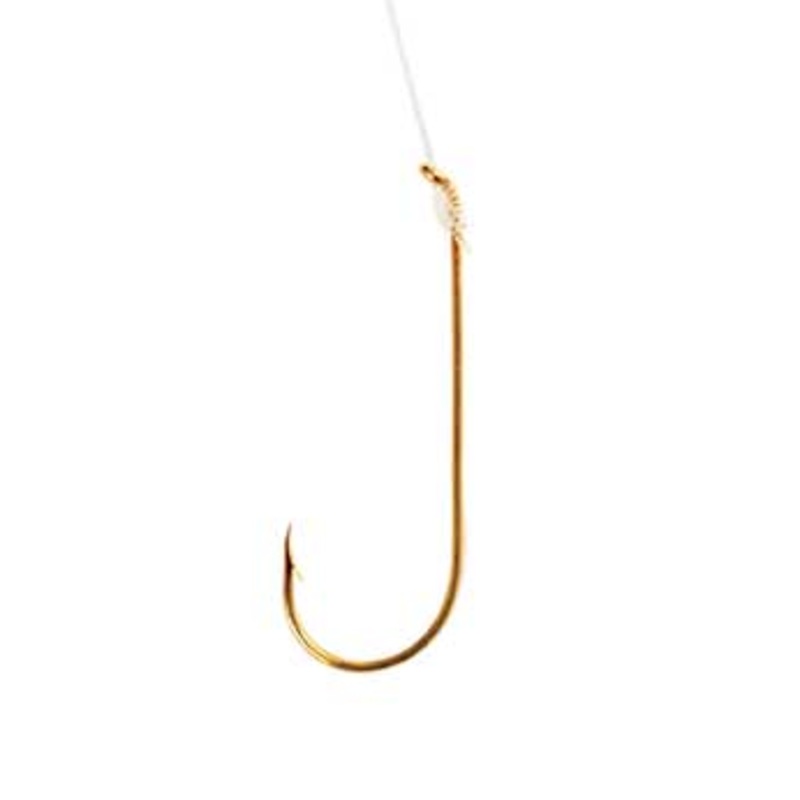 Eagle Claw AberdeenGold Snelled Hook Size 1/0
