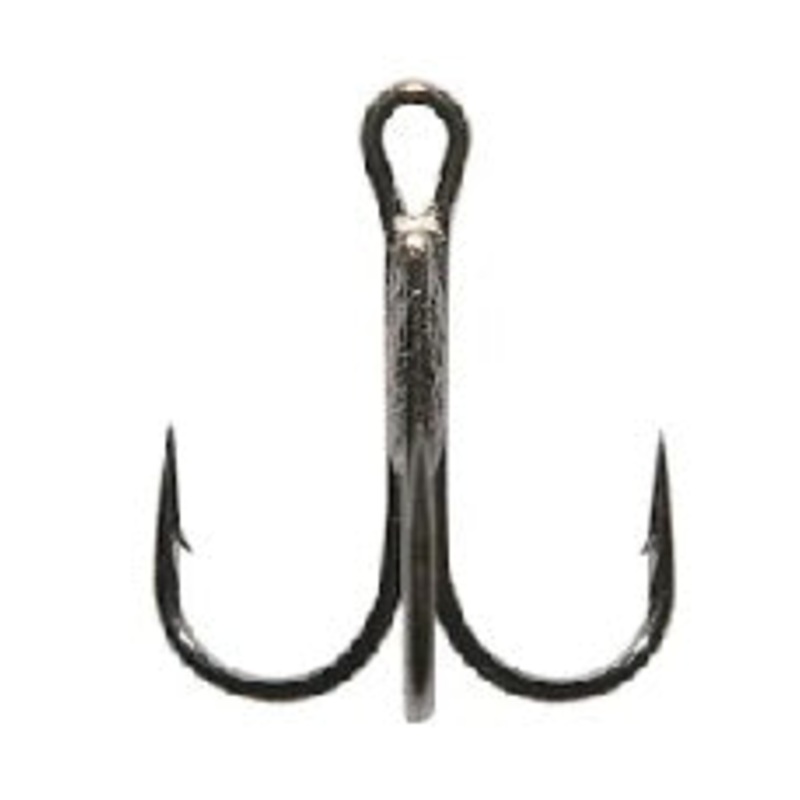 Mustad KVD Elite Round Bend Treble, Forged - Black Nickel 11ct Size 2