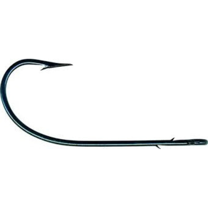 Mustad Sproat Worm Hook Blue 100ct Size 2/0